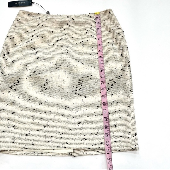 NWT Talbots Lightweight Cream Tweed Boucle Pencil Skirt - Picture 5 of 6